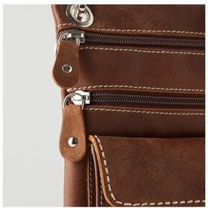 Gorgeous Authentic leather Roots Crossbody Urban Tribe pouch